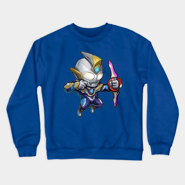 Ultraman Trigger Crewneck Sweatshirt by mprokolo corgi